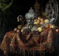 Картина Натюрморт с фруктами и посудой, Франческо Фиеравино, (Il Мальтийский)